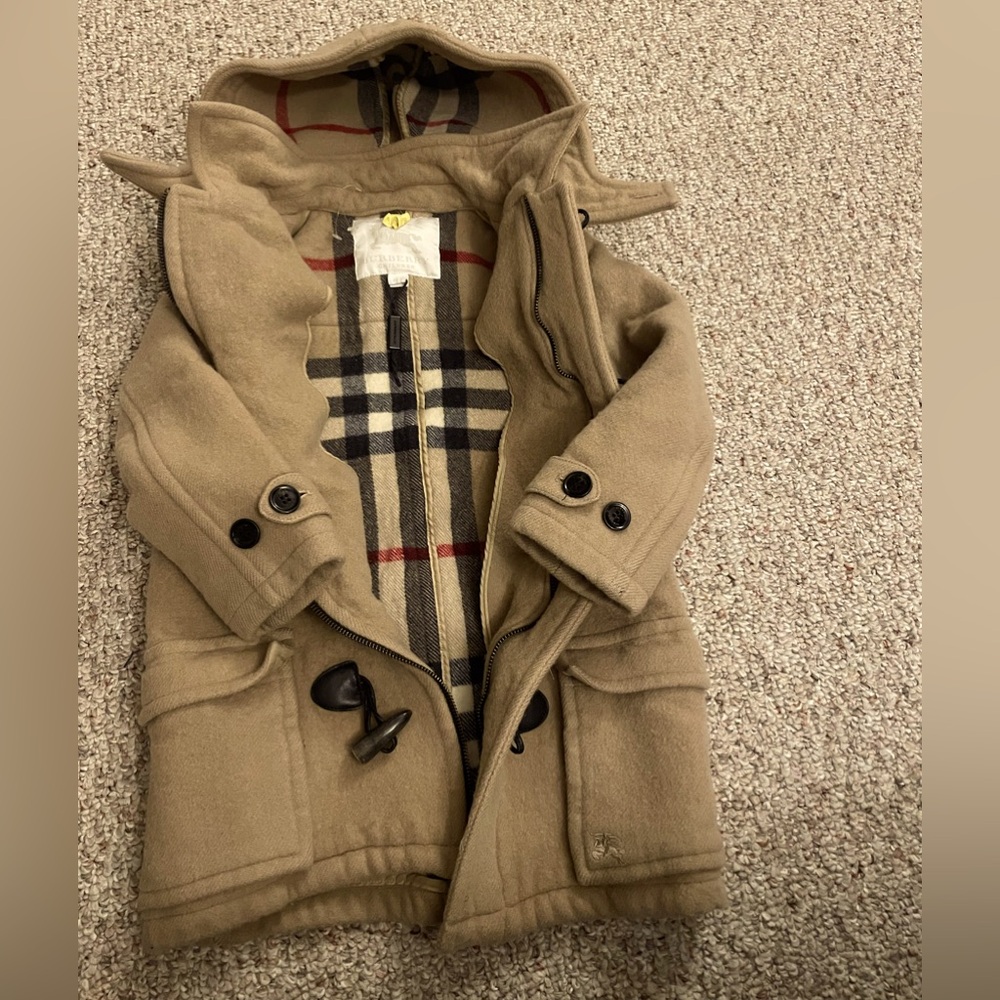 Burberry wool toggle coat